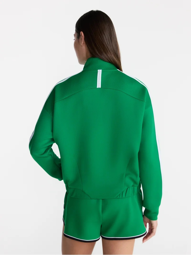 Avia Women's Pique Knit Tennis Jacket, Sizes XS-XXXL | Walmart (US)