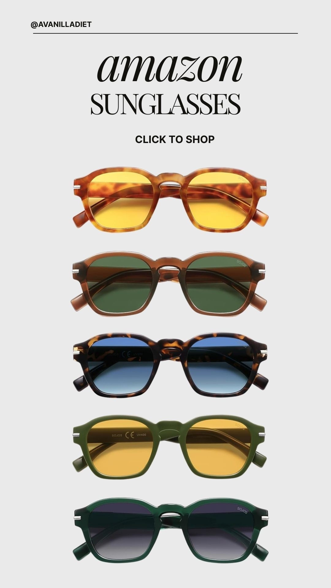 🕶️ Amazon sunglasses 🕶️
Chic, affordable sunnies that instantly elevate any outfit ✨
#amazonsunglasses #accessoriesedit #summerstyle #ltkfashion #amazonfinds #stylefavorites


#LTKgrwm #LTKSeasonal #LTKFestival