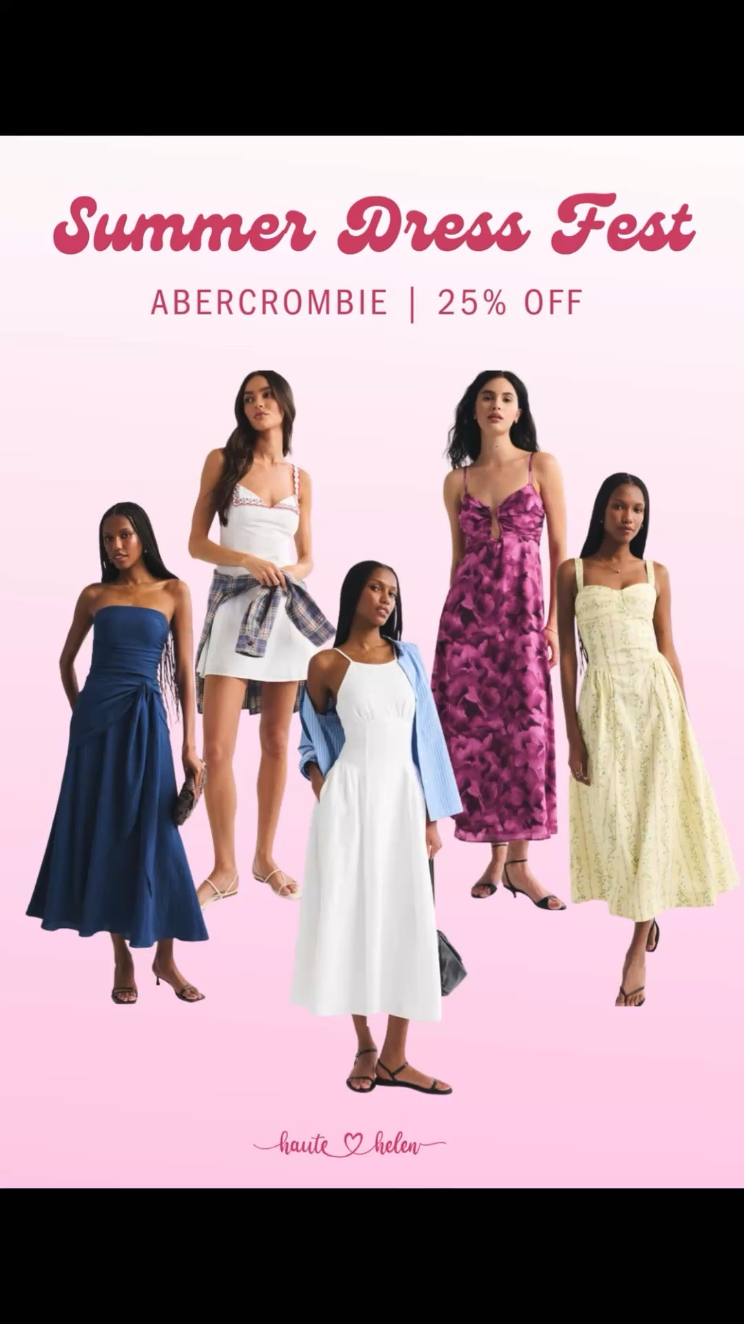Abercrombie's Summer dress fest is here!

Grab 25% off on select dresses for a limited time only! 

#sale #dress #summer

#LTKootd #LTKSeasonal #LTKSaleAlert