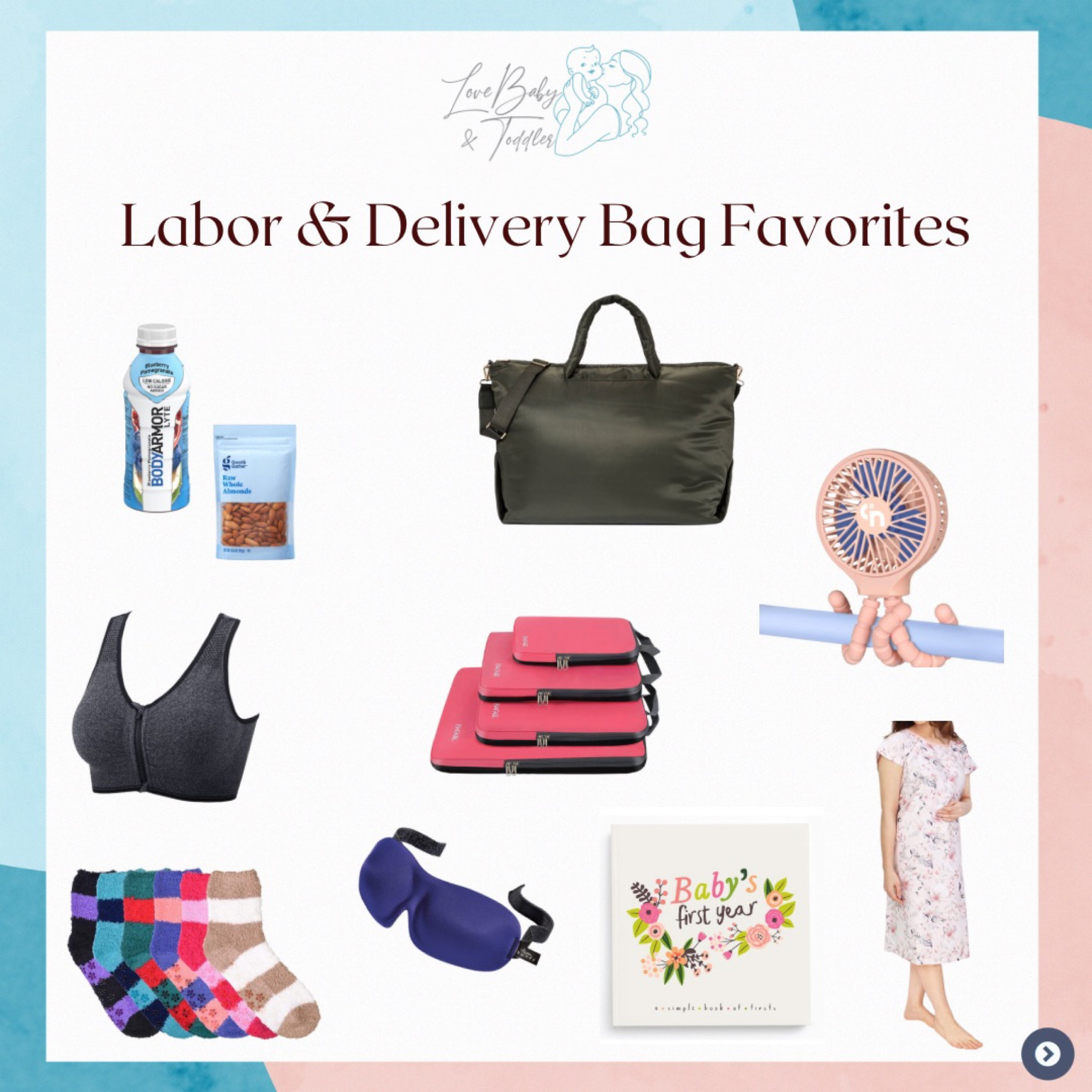 Labor & Delivery essentials for the hospital bag 🤍

#LTKfamily #LTKbump #LTKbaby