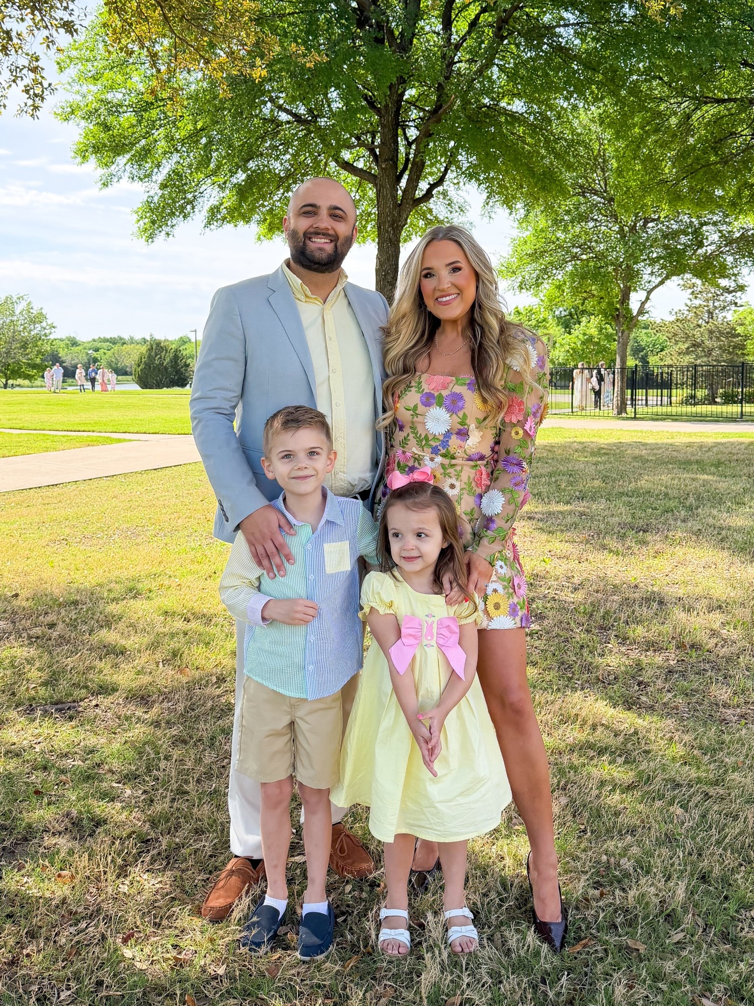 Family photo spring outfits. Spring floral dresses. Easter outfits, wedding guest family. 

#LTKKids #LTKPetite #LTKWedding