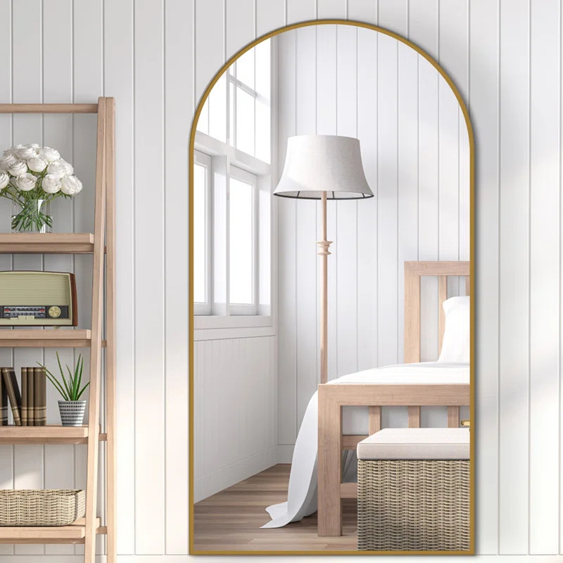 Neida Arched Full Length Mirror with Aluminum alloy Frame | Wayfair North America