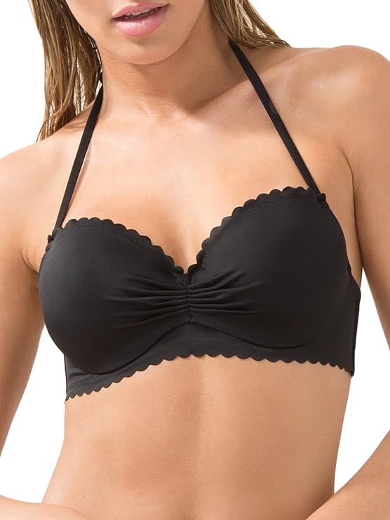 Smart & Sexy Women's Standard Swim Secret Halter Bikini Top | Amazon (US)