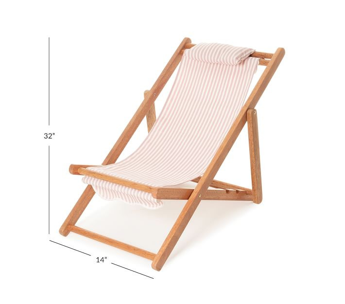 Mini Sling Chair, Lauren's Pink Stripe | Pottery Barn Kids