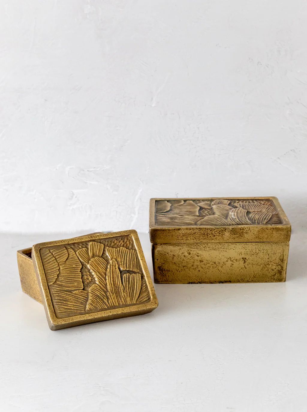 Flora Brass Boxes | House of Jade Home