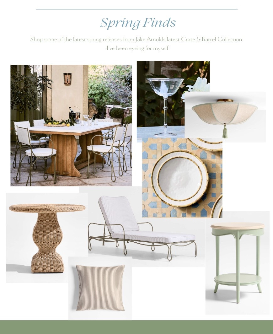 Jake Arnold’s new collection with Crate & Barrel is SO good! Here are some of my favorite pieces from the new collection. 