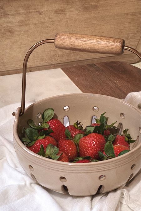 The cutest little berry bowl—obsessed with this Hearth & Hand berry basket 

Spring kitchen essentials, summer kitchen essentials, strawberry basket, marble cutting board, berry colander, berry bowl, target finds 

#LTKfindsunder50 #LTKhome #LTKSeasonal