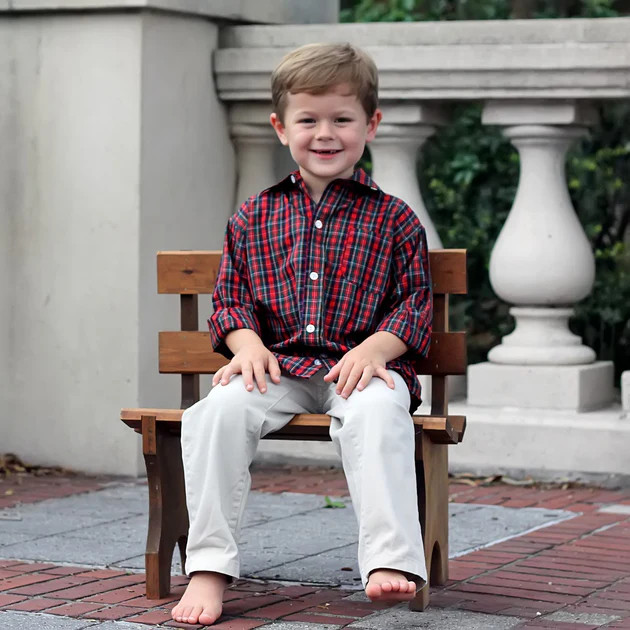 Christmas Eve Plaid Button Down | Classic Whimsy