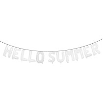 Hello Summer Balloons 16Inch Metallic Mylar Balloon for Hawaii Tropical Celebration Summer Party ... | Amazon (US)