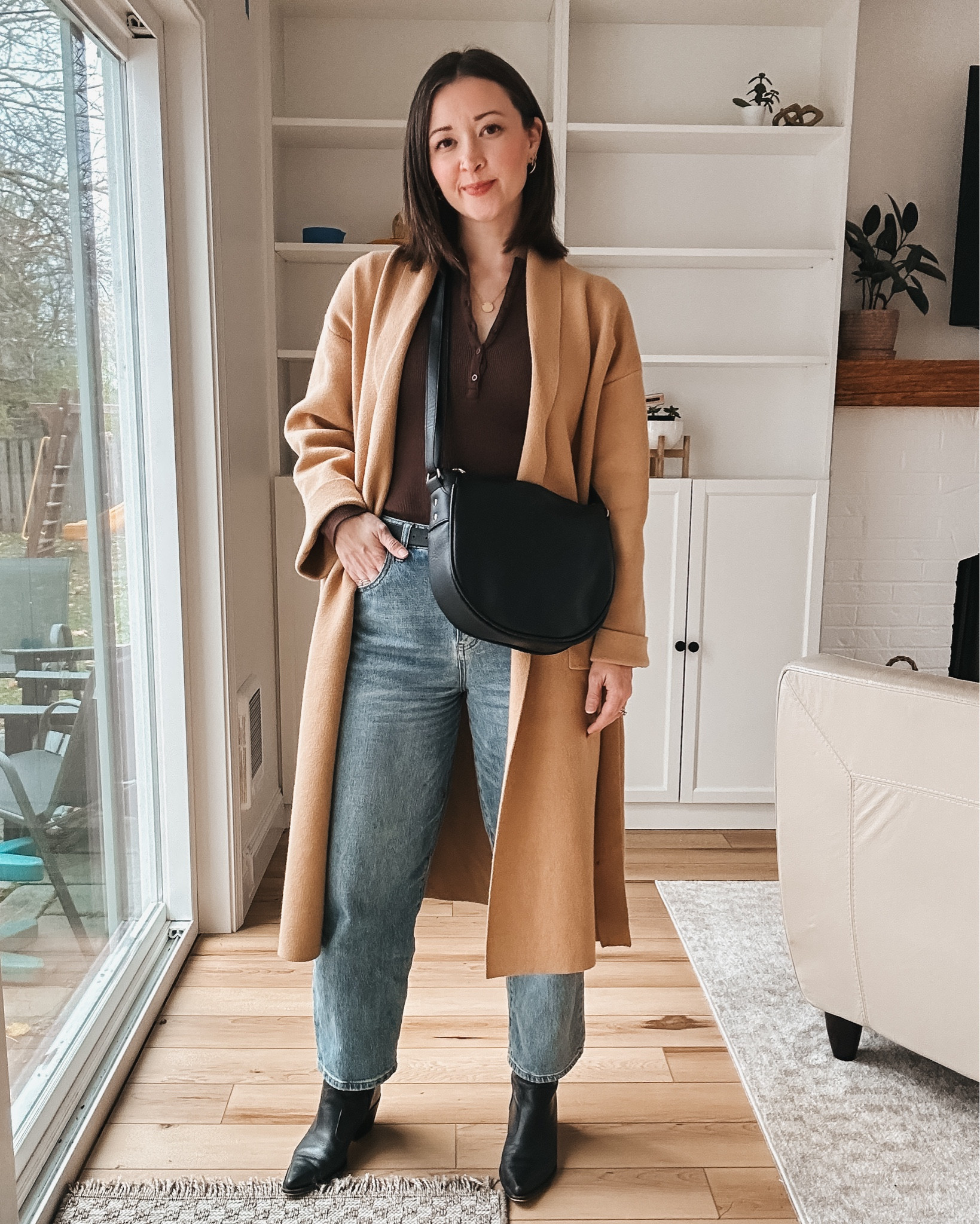 Easy Thanksgiving outfit idea with barrel jeans. 
Bag is bytavi.com
Jewelry is seladesigns.com
Exact jeans are Oliver Logan

#LTKOver40 #LTKSeasonal #LTKHoliday