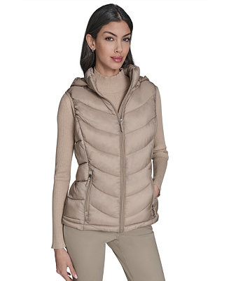 Women's Packable Hooded Puffer Vest | Macy's