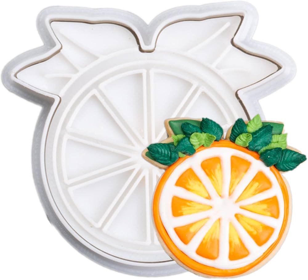 Flycalf Orange Cookie Cutters Fruit Summer Baking with Plunger Stamps Holiday PLA Baking Accessor... | Amazon (US)