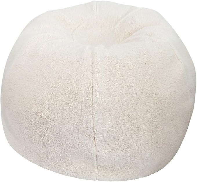 Flash Furniture Dillon Sherpa Bean Bag Chair, Classic Refillable Bean Bag Chair for Kids and Teen... | Amazon (US)
