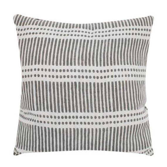 Walter G Textiles Designer Pillows // Dash Dot Mud Linen Pillow // Brown Decorative PIllows // Triba | Etsy (US)