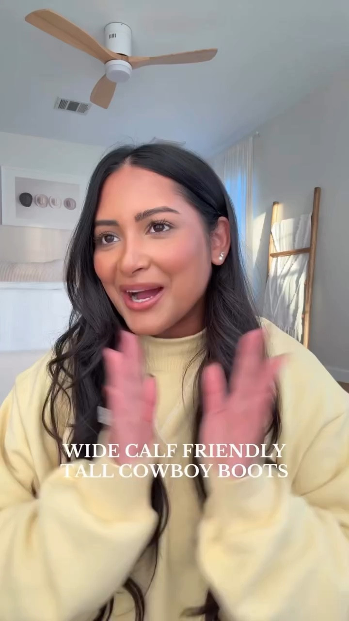 I’ve been wanting some tall cowboy boots, but nothing ever fit my wide calves🙃 I finally found this style in a wide size and they could fit better😍🤠 Comment BOOTS for the link to this pair of cowboy boots! 👢I will also link them on my ShopMy & LTK!

•
•
•
#widecalfboots #widecalfcowboyboots #cowboybootsoutfit #ariatboots #widecalffriendly @Ariat @Cavender’s