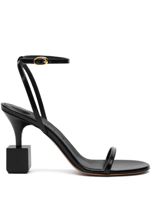 Jacquemus 90mm Les Bisou Sandals | Black | FARFETCH | Farfetch Global