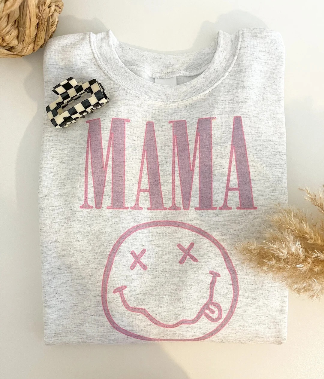 Mama Graphic Sweatshirt Band Sweatshirt Retro Mama - Etsy | Etsy (US)