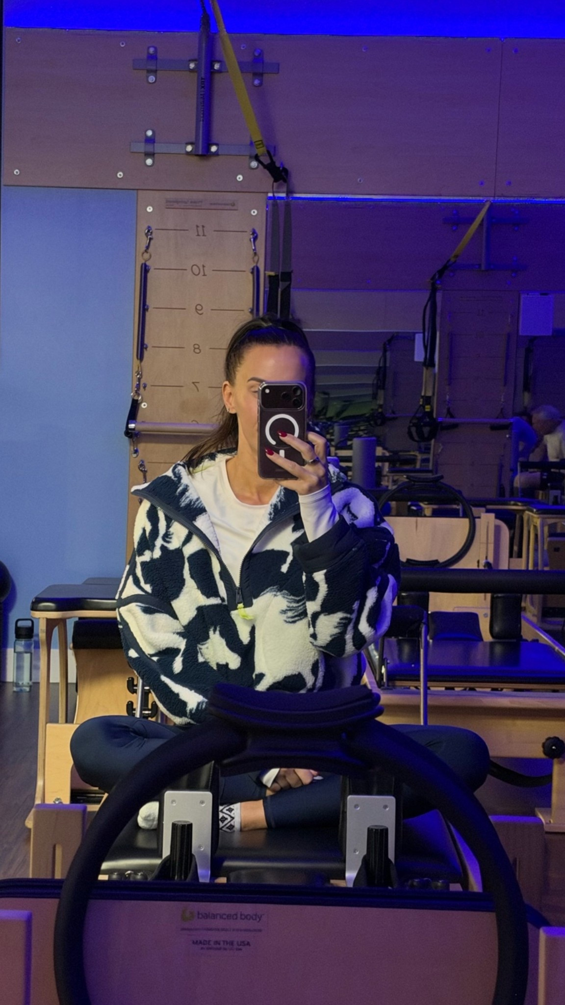 Pilates workout uniform 🧘🏼‍♀️ 

Long sleeve: M
Fleece over: S
Leggings: M

#LTKootd #LTKActive