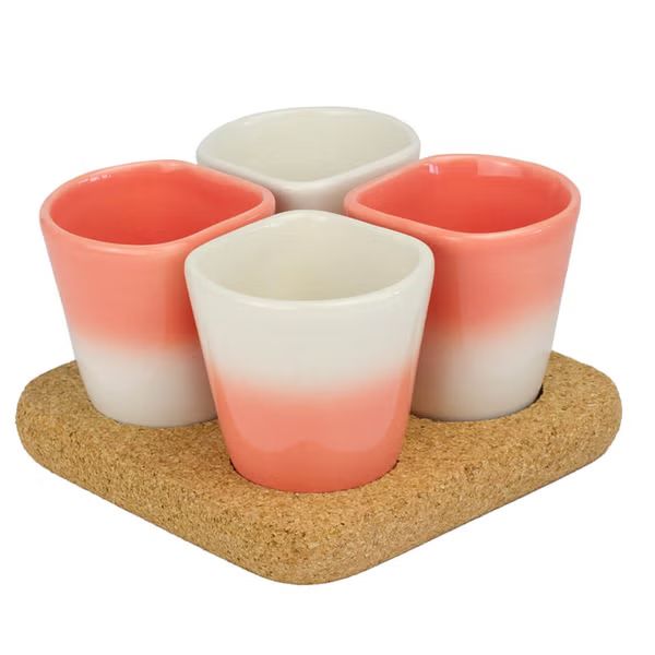 Dedal Copus Ceramic Cups - Coral Gradient | The Hut (Global)
