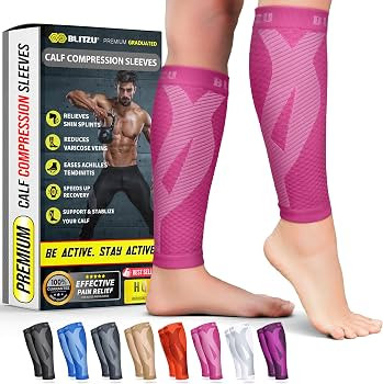 BLITZU Calf Compression Sleeves, Footless Compression Socks for Men & Women | Amazon (US)