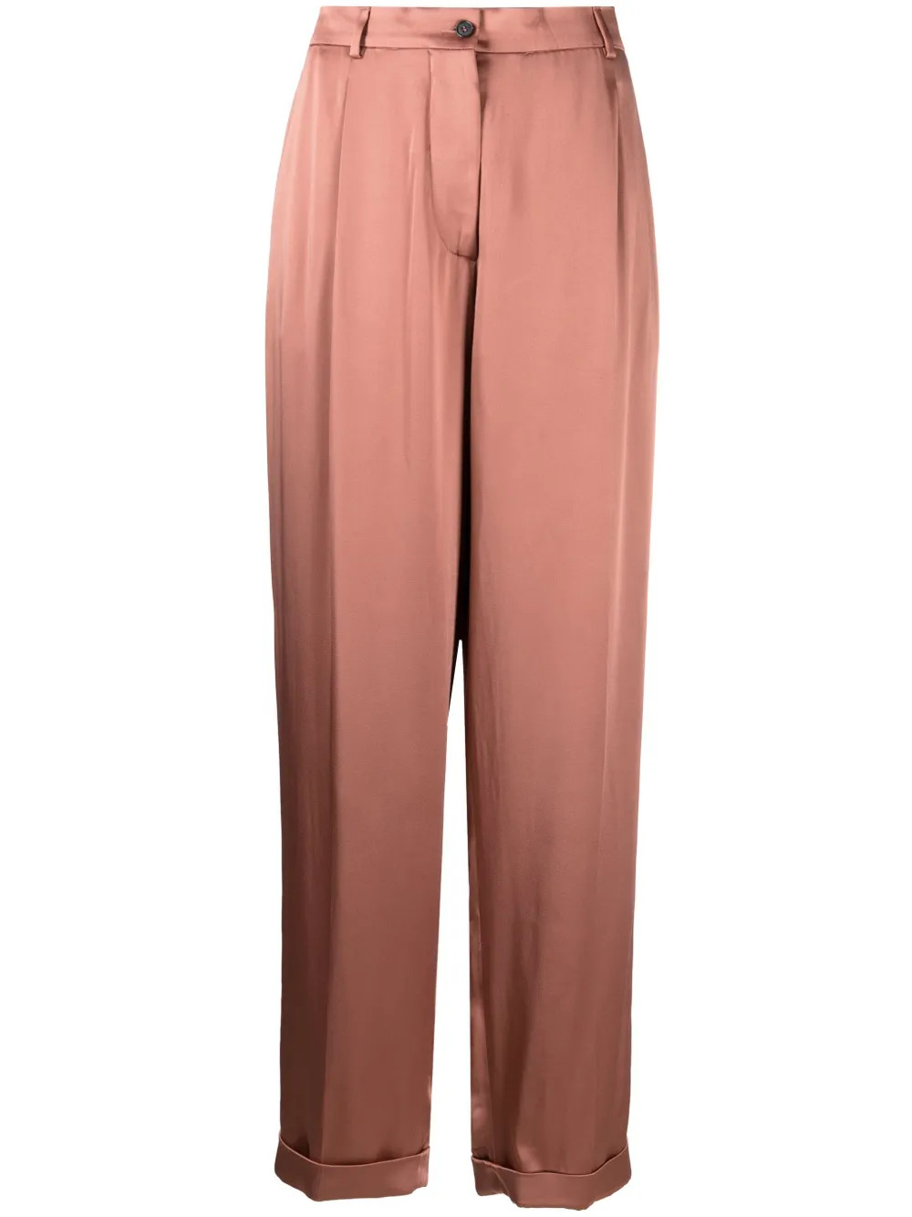 wide-leg satin trousers | Farfetch Global