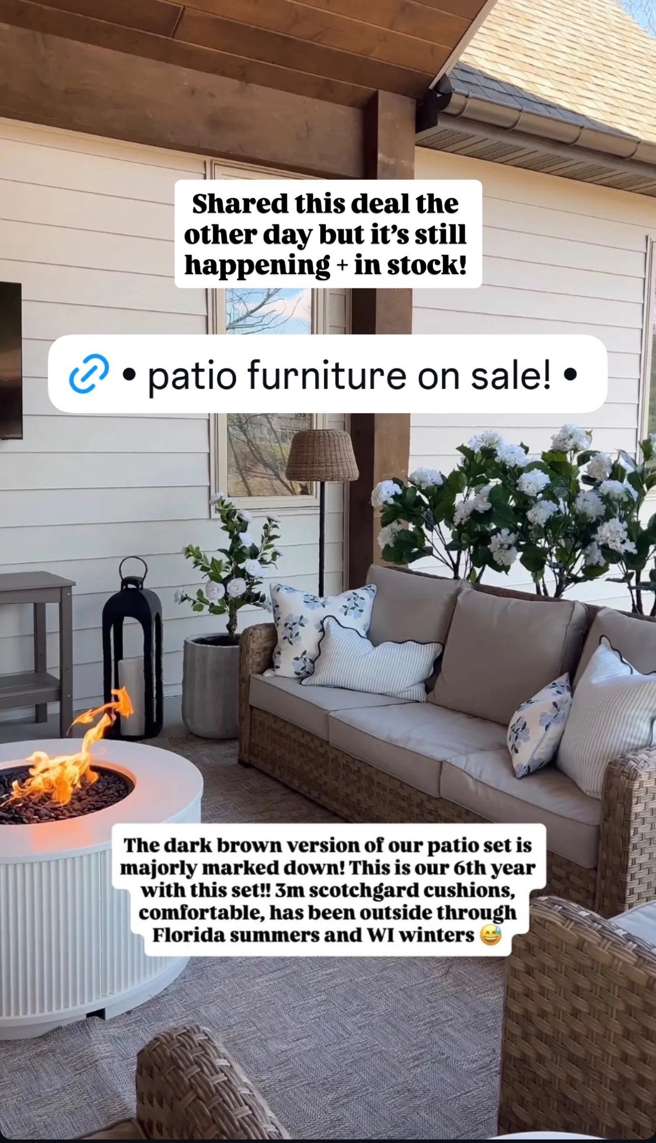 My favorite patio furniture is on roll back! 

 

 #LTKSeasonal #LTKHome #LTKSaleAlert