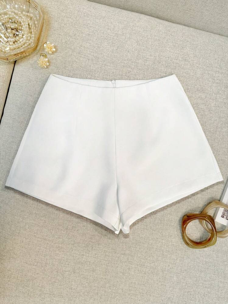 INAWLY Women's Casual Solid Color Shorts, Summer | SHEIN