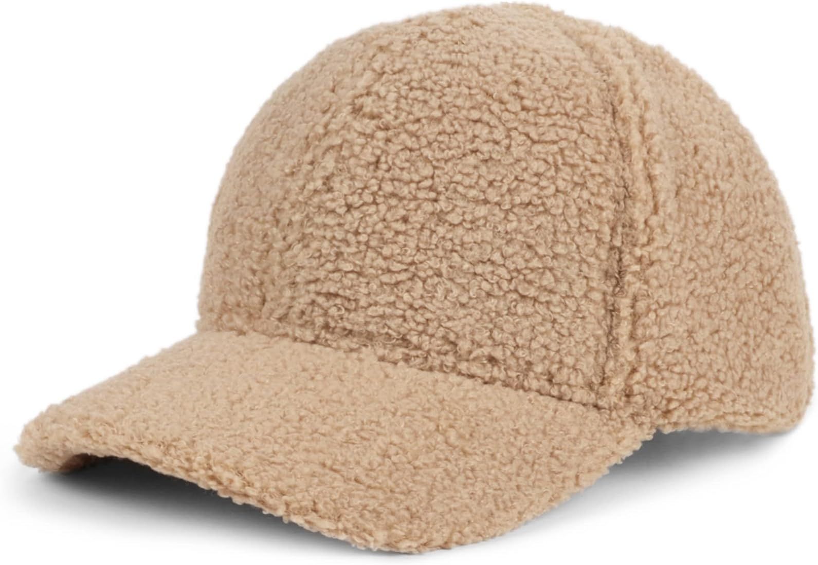 Winter Faux Fur Fuzzy Baseball Cap Warm Shearling Fleece Lined Adjustable Ball Cap for Women Men | Amazon (US)