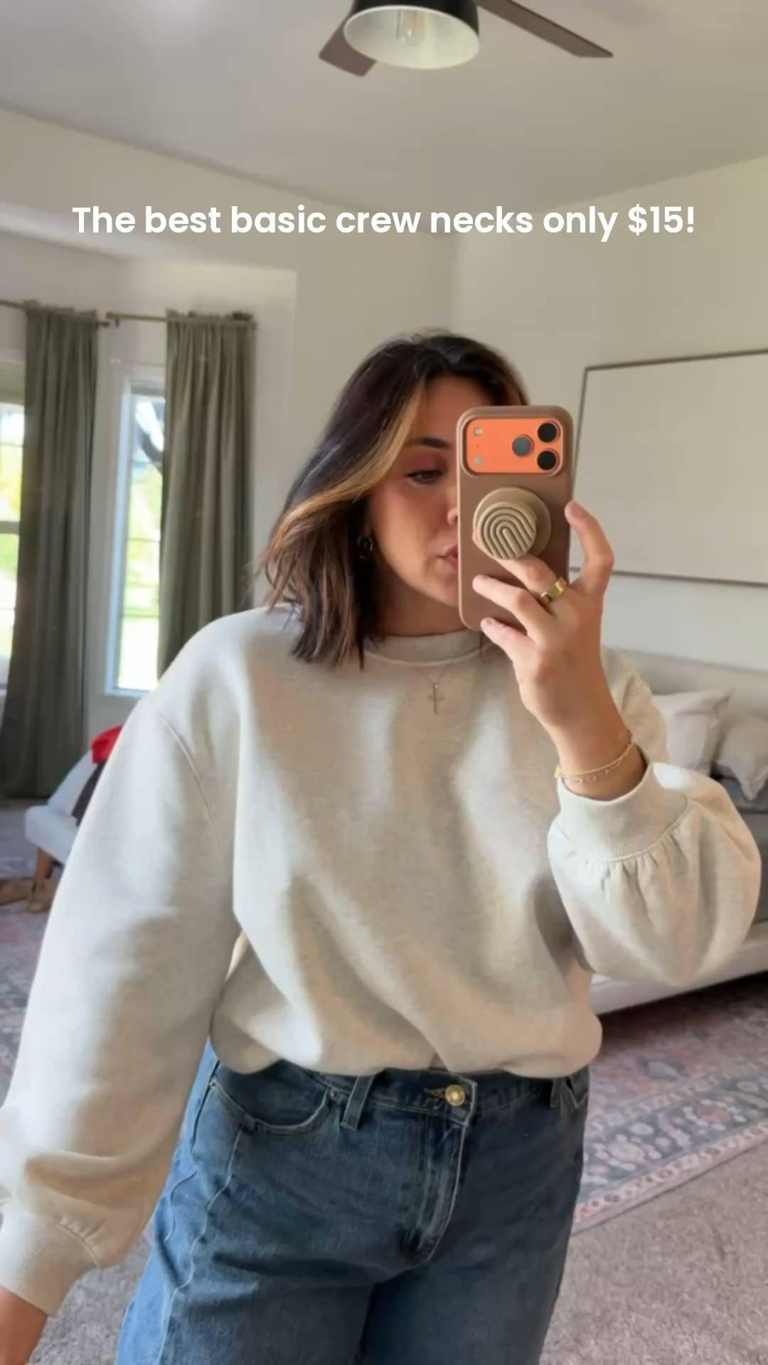 The best crew necks from Walmart! Under $15 and the quality is insane. Comes in several colors too! Size L

#LTKxWalmart #LTKSeasonal #LTKMidsize
