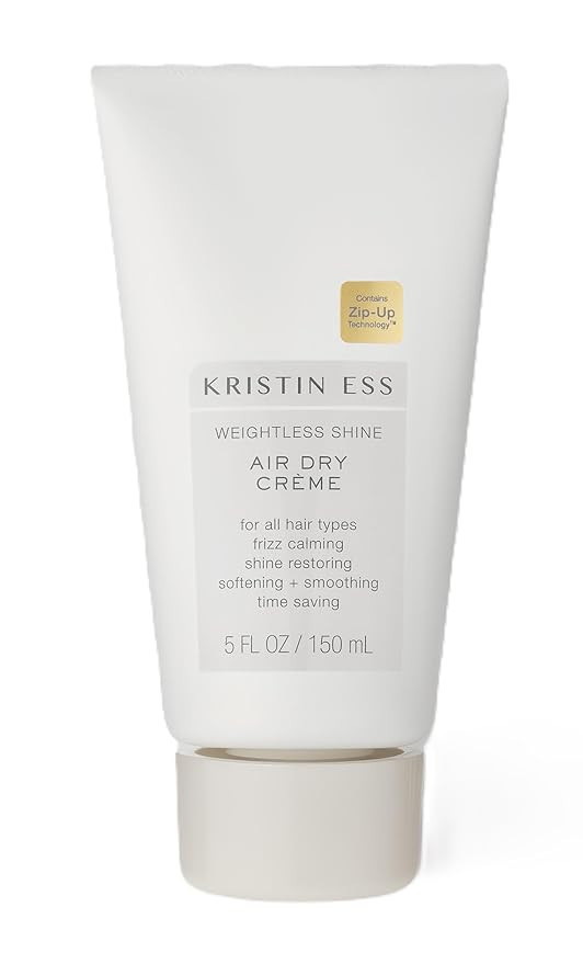 Kristin Ess Hair Weightless Shine Air Dry Cream for Curl Definition, Smoothing + Blowout Prep - F... | Amazon (US)