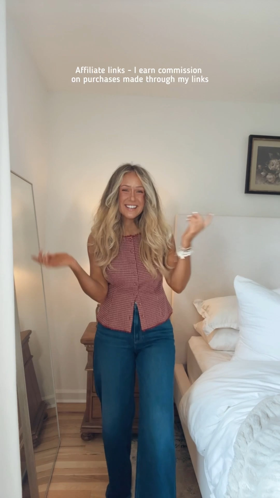 Affiliate links - I earn commission on purchases made through my links 

Early fall outfits
Amazon top
Paige Anessa jeans
Wide leg jeans
Fall fashion 2026
