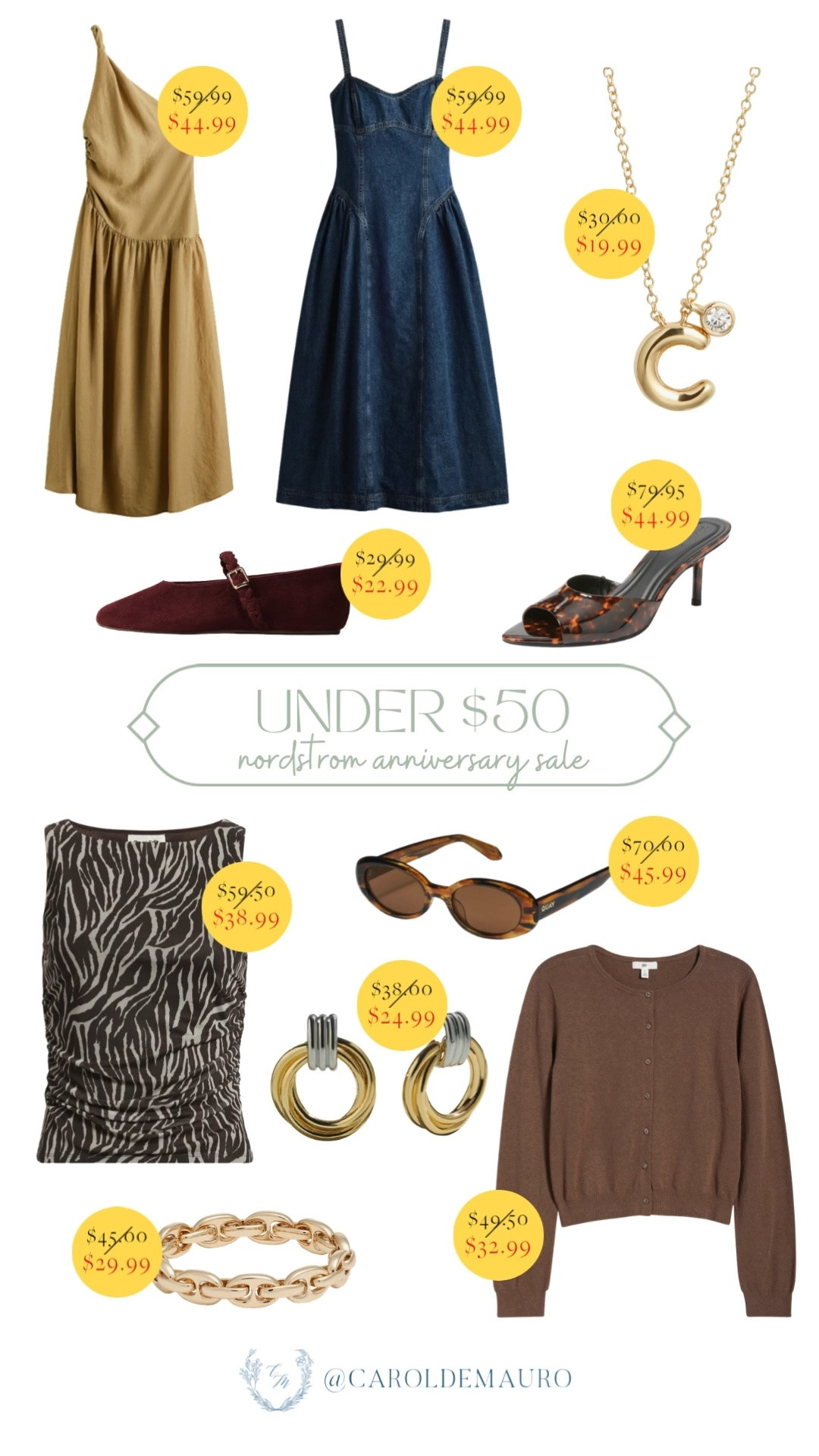 nordstrom anniversary sale, under $50 finds, summer dresses, shoe inspo, mary janes, peep toe mules, sunglasses, animal print, jewelry finds, neutral sweater, petite fashion, fashion finds, capsule wardrobe

#LTKootd #LTKPetite #LTKSaleAlert