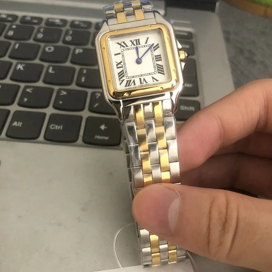 classic designer watch womens mens panthere fashion movement watches square tank Women gold silve... | DHGate