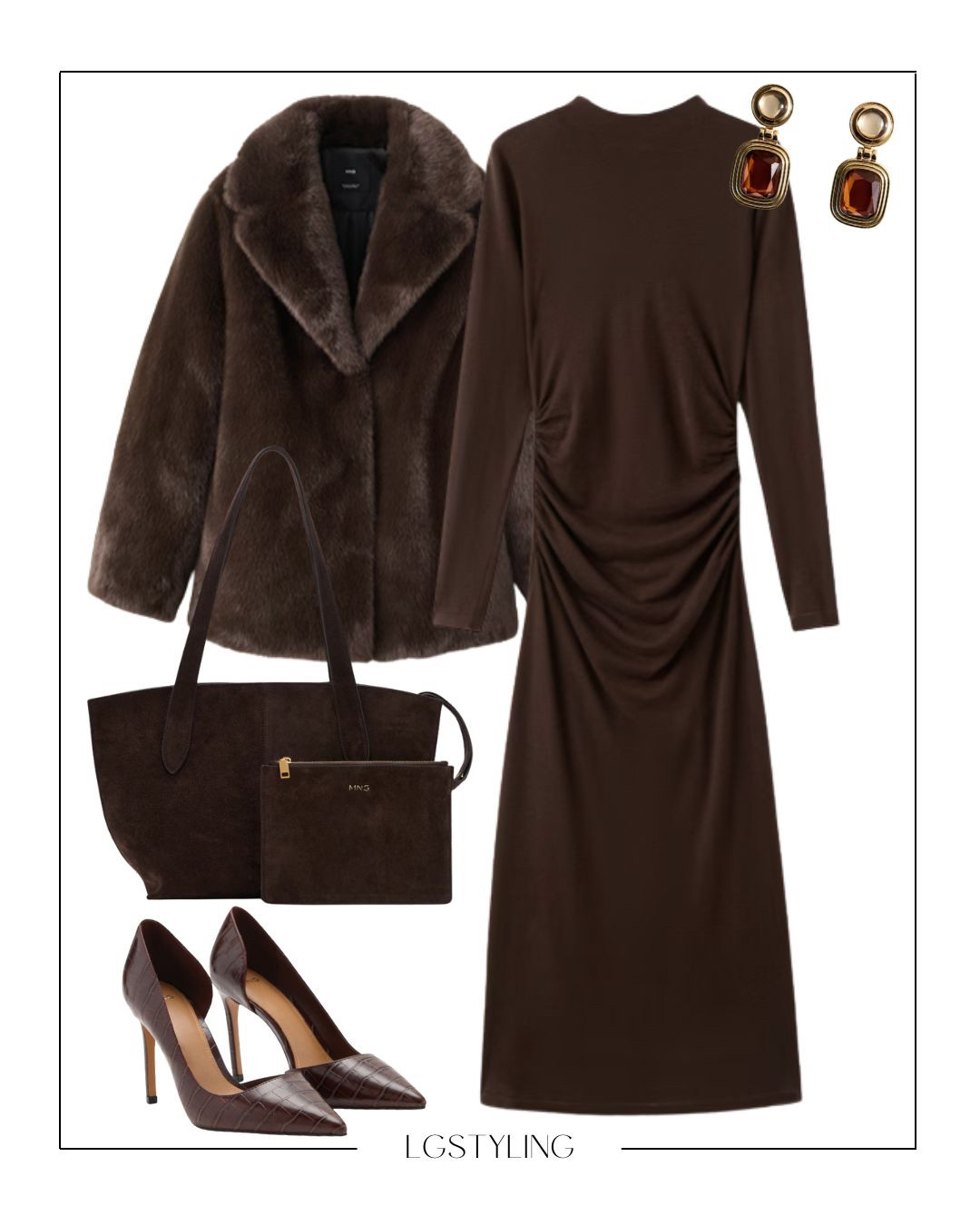 THURSDAY – Office

A refined office look for Thursday — draped dress, faux-fur coat, croc heels, and warm brown tones. Every single piece is 30% off, making it the perfect time to elevate your workwear wardrobe with luxe textures.

#LTKWorkwear #LTKStyle #OfficeOutfit #WorkStyle #FallWorkwear #ElevatedBasics #NeutralOutfits #LTKSale


#LTKootd #LTKgrwm #LTKSaleAlert