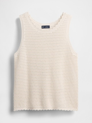 100% Cotton Crochet Tank Top | Gap (US)