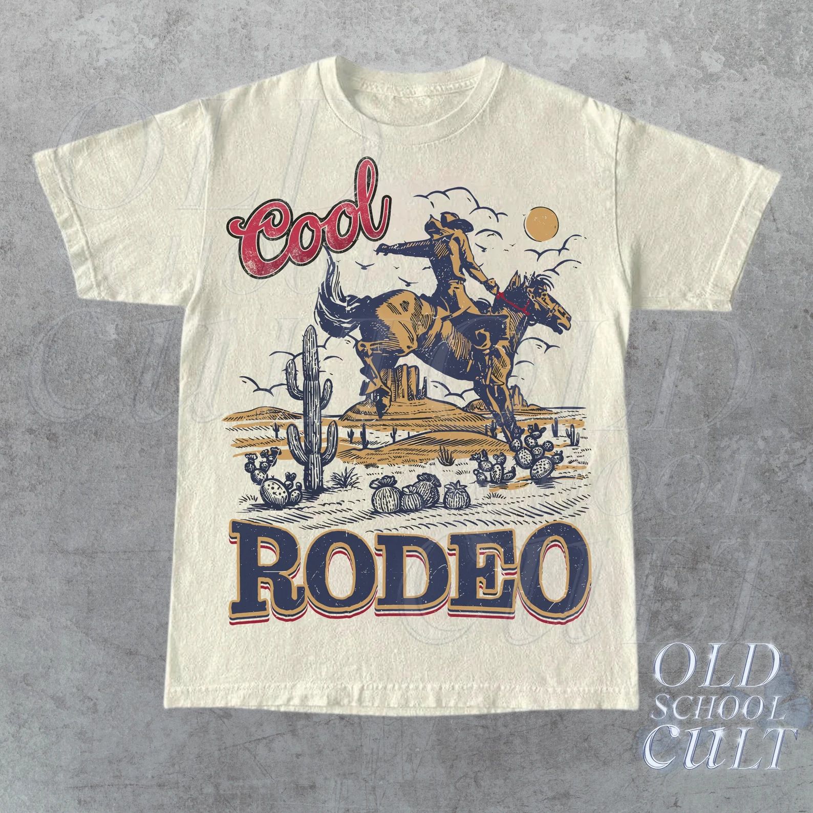 Rodeo 90s Graphic Cowboy T-shirt, Vintage 2000s Graphic Western Shirt, Retro Cool Tee, Rodeo Rela... | Etsy (US)