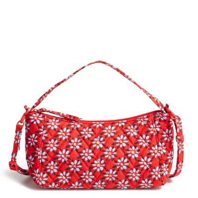 Vera Bradley Women's Outlet Cotton Mini Slouchy Crossbody Venetian Flowers | Target