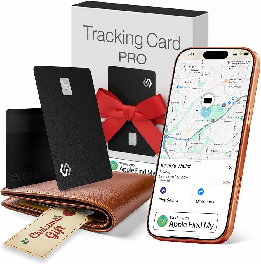 SPOTMINDERS Christmas Stocking Stuffers for Men Apple MFi Certified Credit Card Wallet Tracker PR... | Amazon (US)