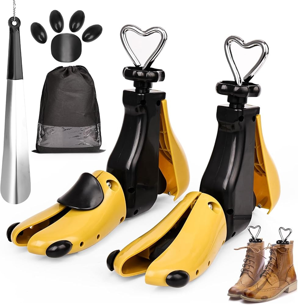 2 Pieces Shoe Stretcher Women Men, Adjustable Width and Length Boot Stretcher, Shoe Expander Shoe... | Amazon (US)