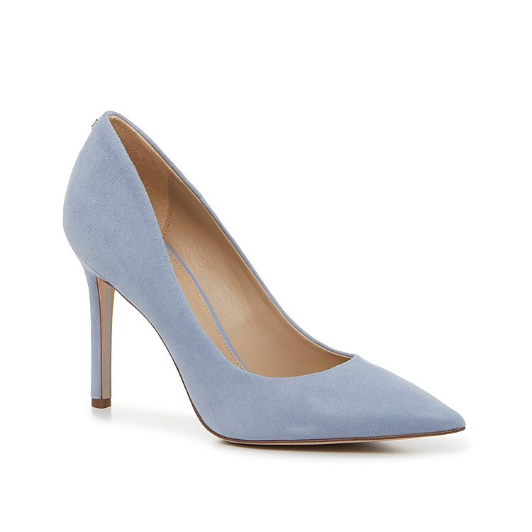 Sam Edelman Hazel Pump | Women's | Cerulean Blue Suede | Size 7 | Pumps | DSW