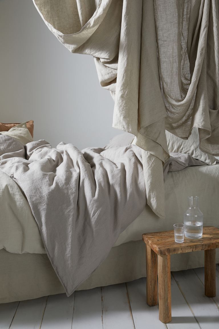 Linen King/Queen Duvet Cover Set | H&M (US + CA)