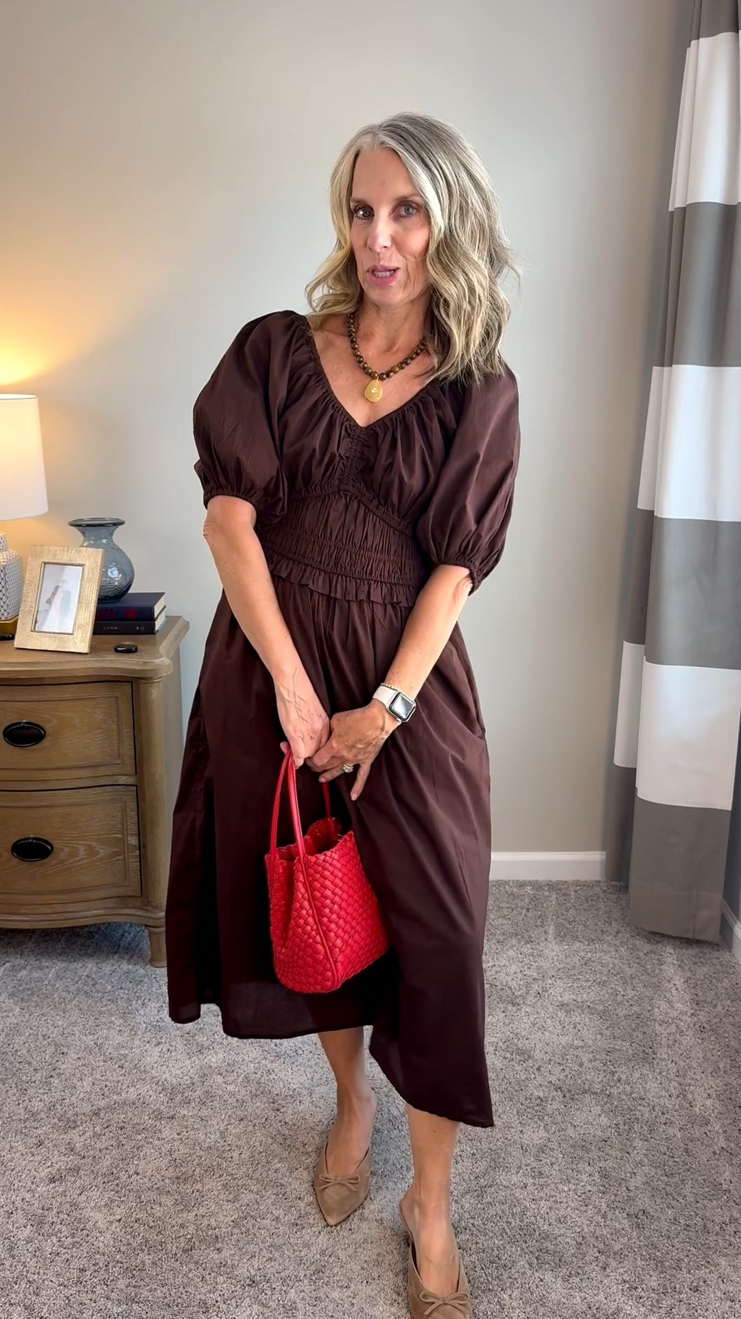 Wearing XS in this dress perfect for work, church, and especially going in to fall. Add boots and a denim jacket to carry it longer into the season

#LTKdayinmylife #LTKootd #LTKOver40
