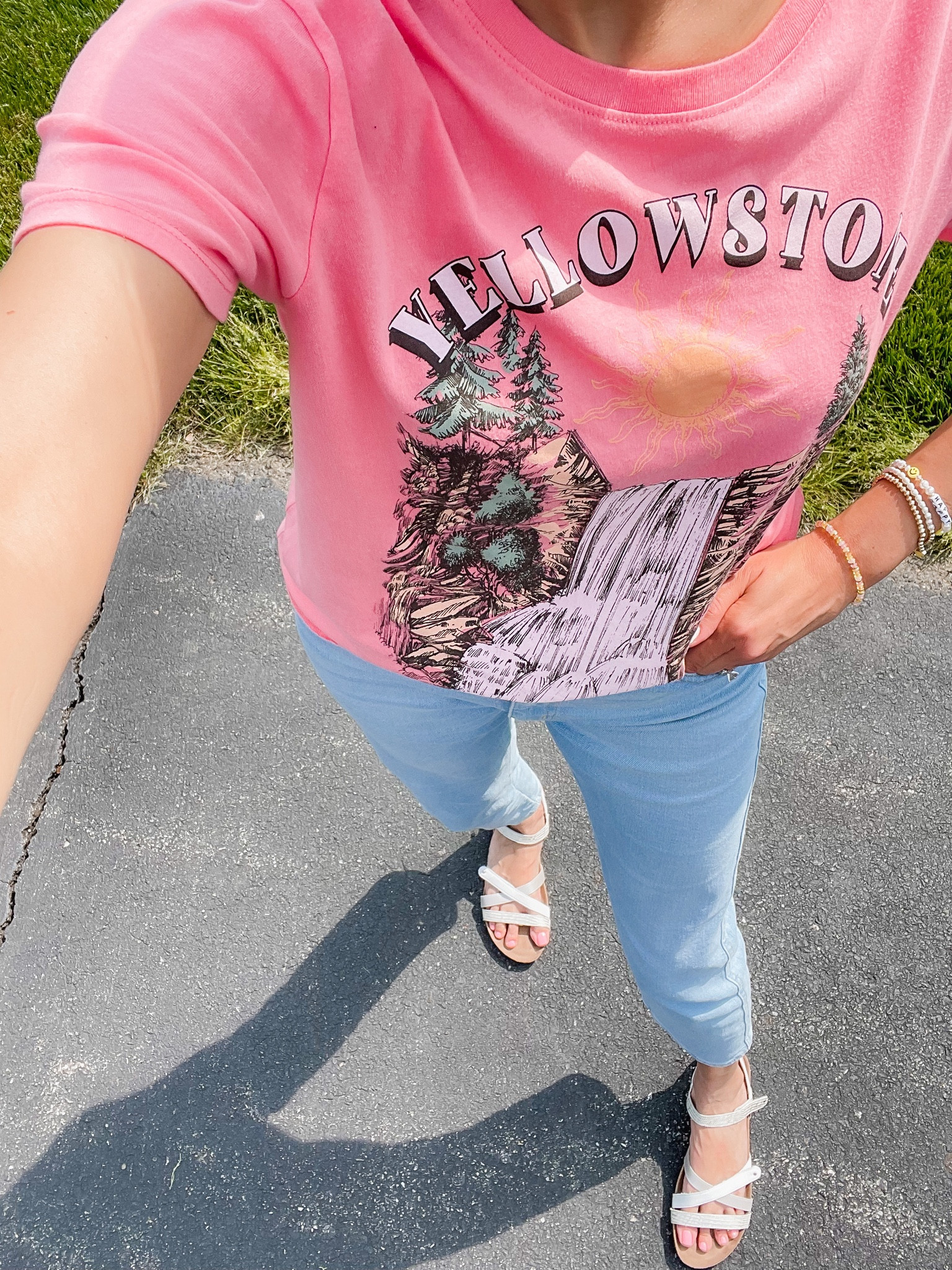 Walmart graphic tee and Walmart Levi’s signature jeans (size down in jeans) 
Casual outfit, spring outfit, baublebar bracelets sale 

#LTKsalealert #LTKstyletip #LTKunder50