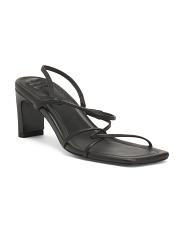 Leather Faye Heeled Sandals | TJ Maxx