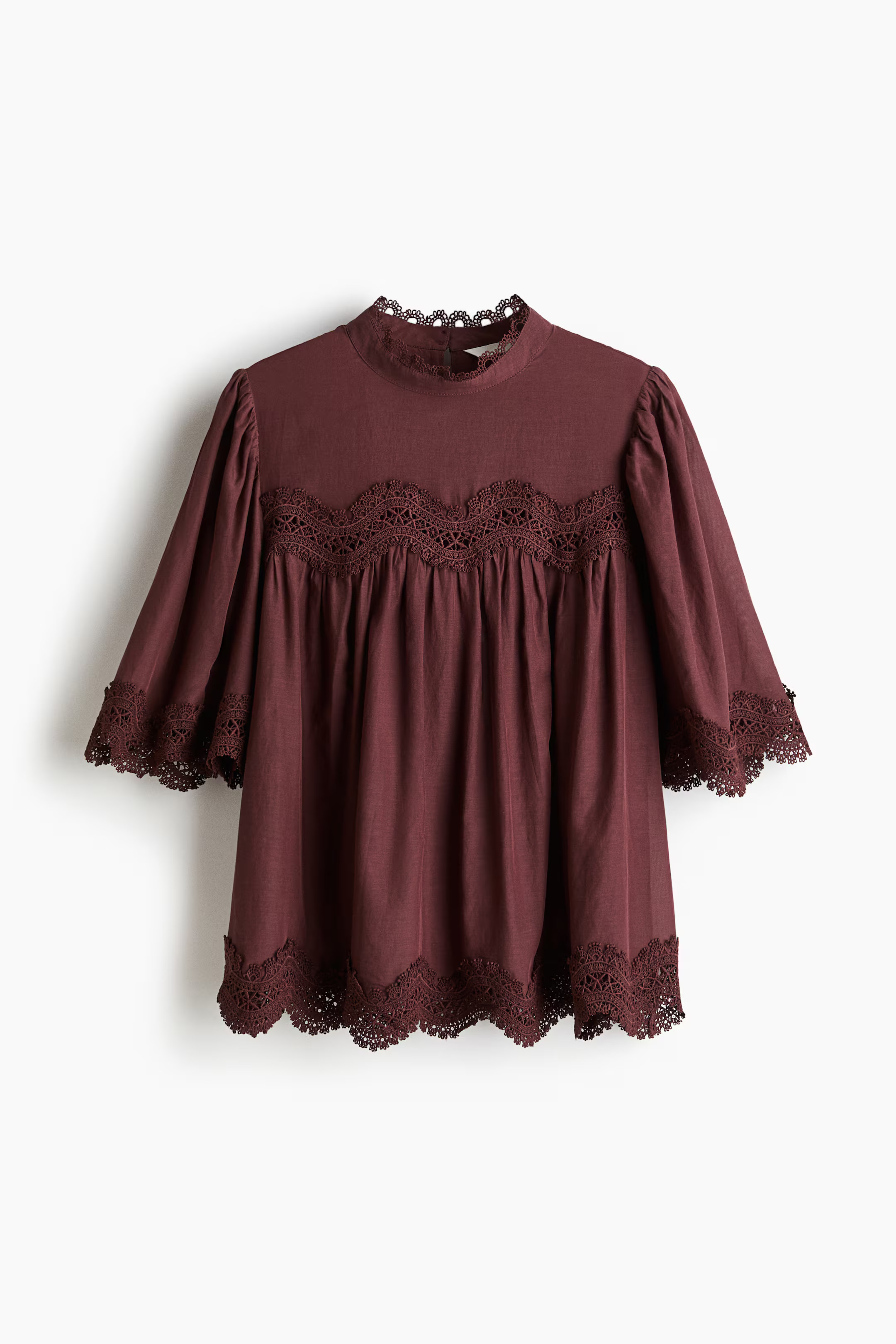 Lace-trimmed blouse | H&M (UK, MY, IN, SG, PH, TW, HK)