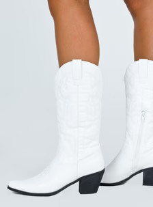 Therapy Clayton Boots White | Princess Polly US