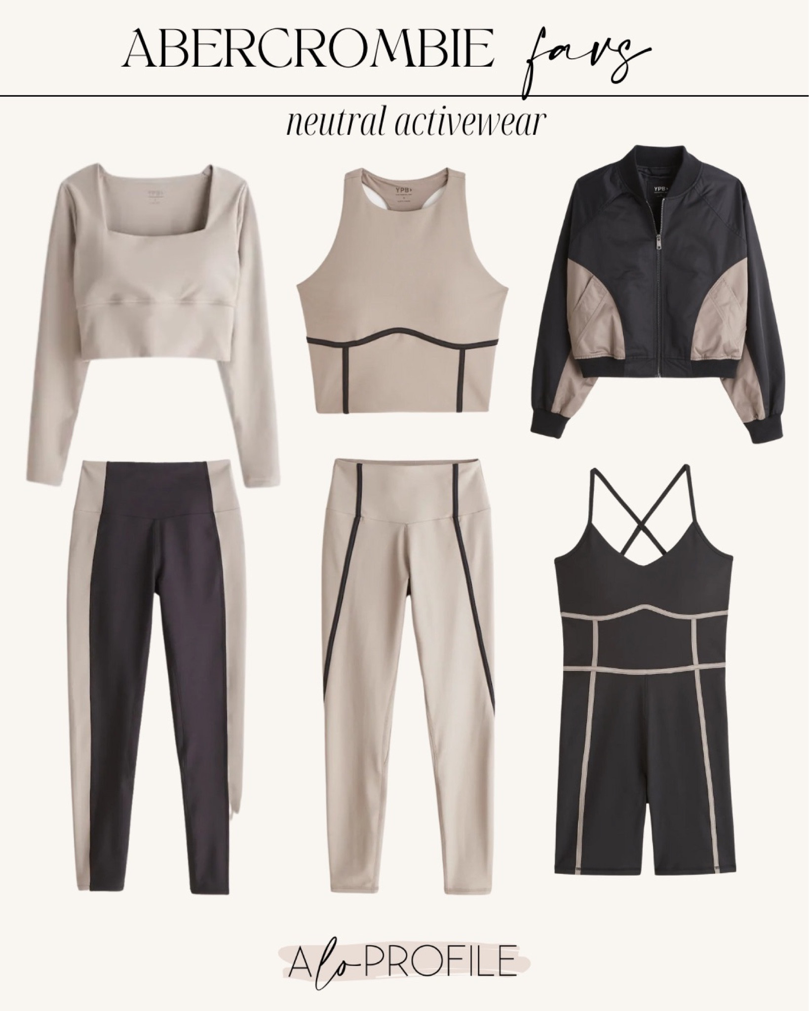 Neutral activewear favs. 