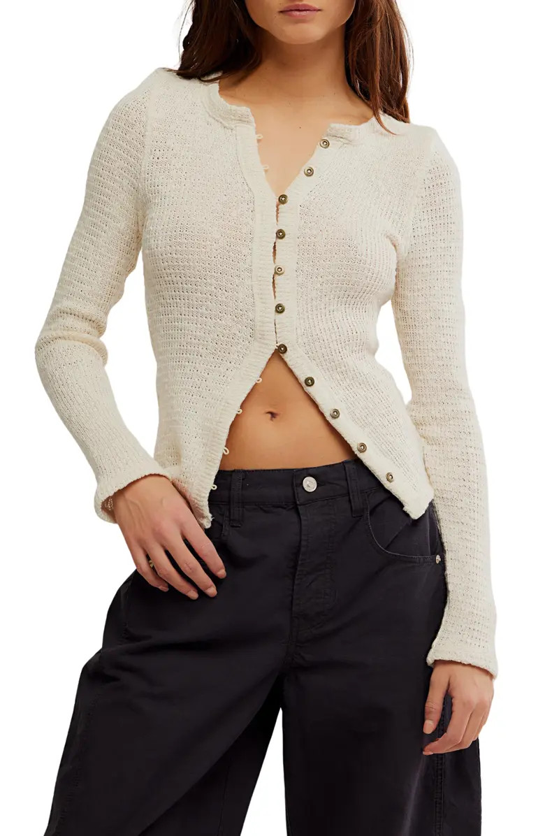 Free People It's On Rib Cardigan | Nordstrom | Nordstrom