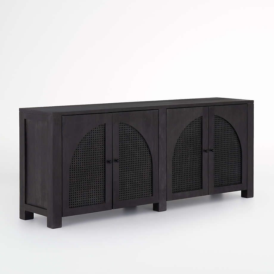 Geneva Black Wood Sideboard + Reviews | Crate & Barrel | Crate & Barrel