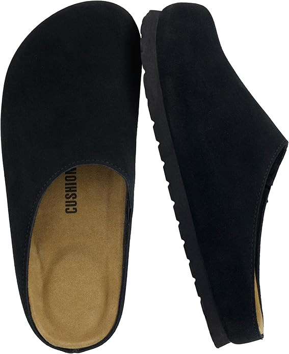 CUSHIONAIRE Lute Genuine Suede Leather Clogs for Women Indoor and Outdoor – Comfortable Slip On... | Amazon (US)
